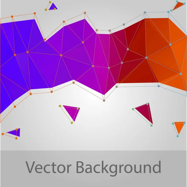 Fondo del triángulo abstracto - vector — Vector de stock