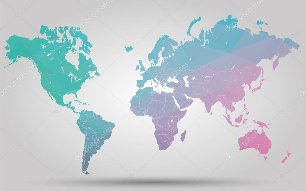 Modern triangle vector map