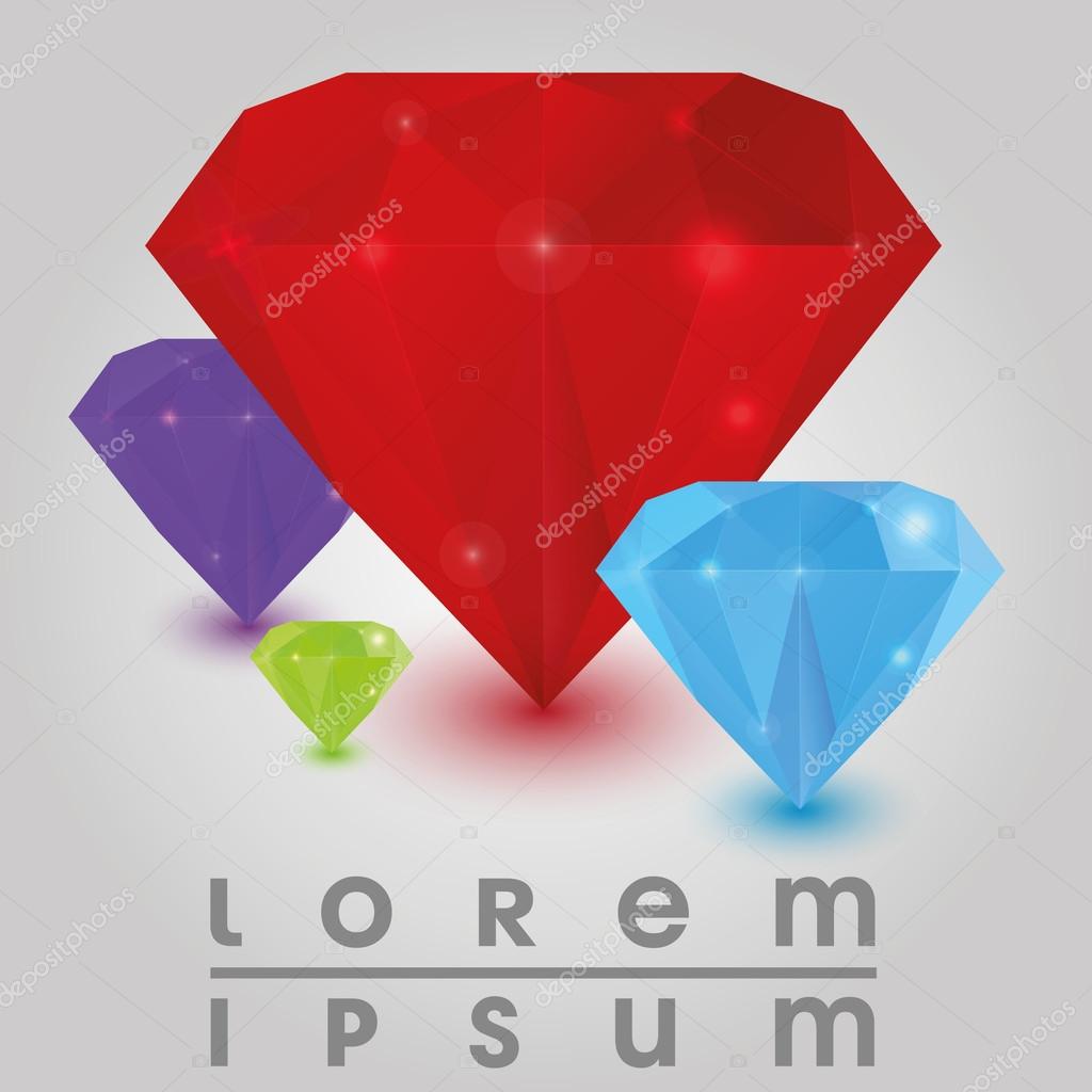 Vector triangle diamonds
