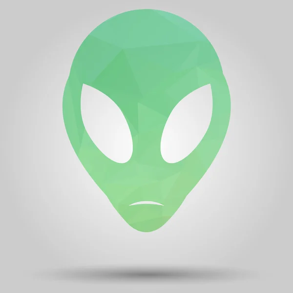 Abstract Creative concept vector icon of alien — Stock Vector