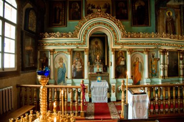 HELSINKI, FINLAND - 6 Mart 2017: Eski Helsinki Kilisesi Organı. Kilise 1824-1826 yılları arasında Carl Ludvig Engel tarafından inşa edilmiştir. Org Per Larsson Akermann tarafından 1869 'da kuruldu..