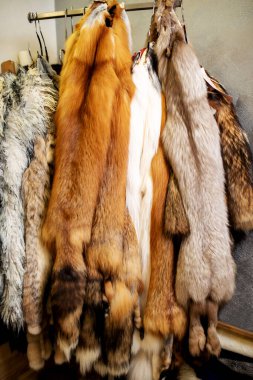 close-up of pieces of wool of different colors for the whole frame