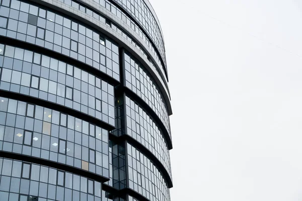 Unusual Building Lots Windows Interesting Architecture — Stok fotoğraf