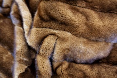 close-up of pieces of brown wool for the whole frame