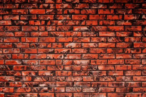 Стены Красного Кирпича Неправильный Узор — стоковое фото