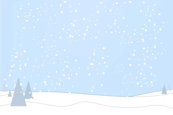 Snowy Winter Landscape Blue Sky — Stock Photo, Image