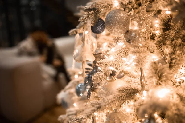 Nahaufnahme Von Spielzeug Weihnachtsbaum — Stockfoto