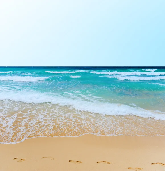 島の熱帯サニービーチ ロイヤリティフリーのストック画像