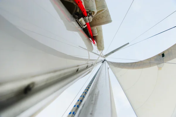 Yacht in the open sea — Stock Photo, Image