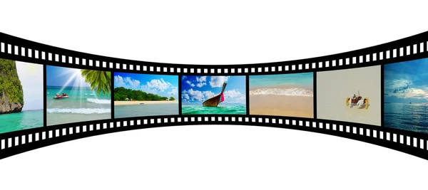 Filmstreifen mit schönen Urlaubsbildern — Stockfoto