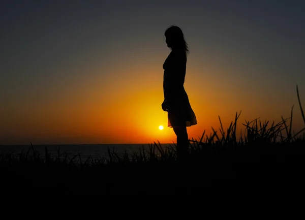 Profiel van:: vrouw — Stockfoto