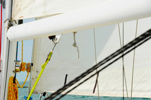 Yacht in the open sea — Stock Photo, Image