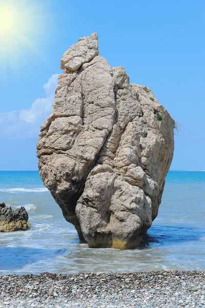 Sea rock birthplace of Aphrodite — Stock Photo, Image