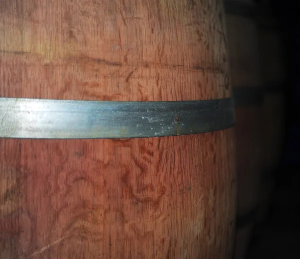 Wooden barrel cask for wine — Stock Photo, Image