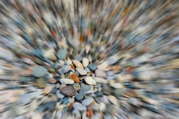 Sea stones with pebbles beach — Stock Photo, Image