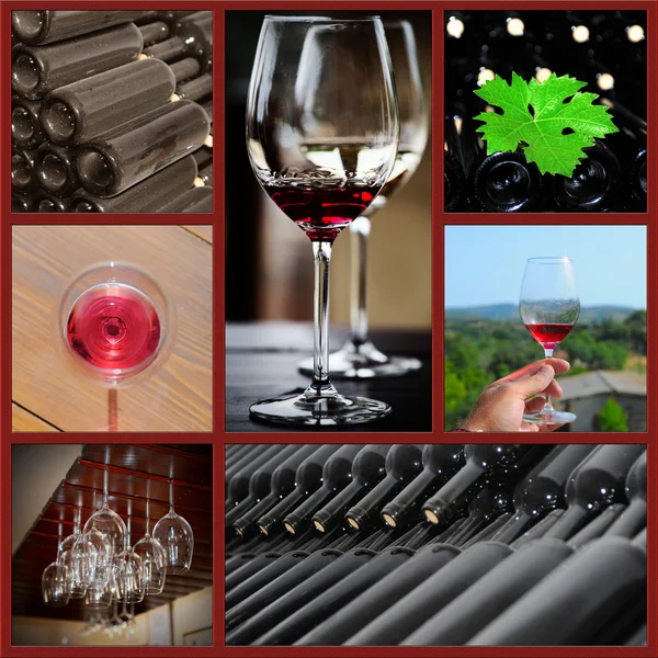 Collage de vino . — Foto de Stock