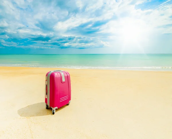 Pink  Suitcase — Stock Photo, Image