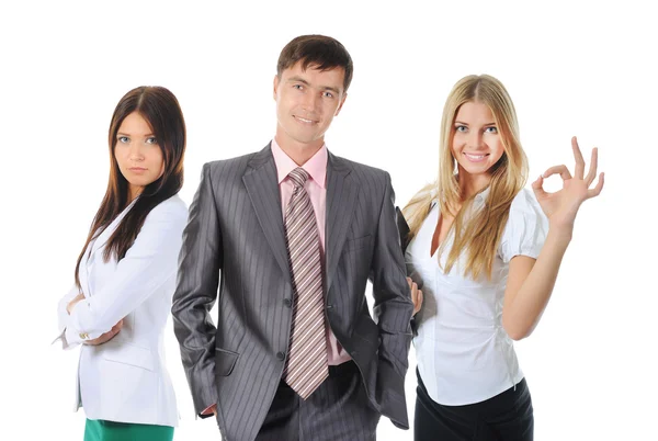 Happy smiling business team — Stock Photo, Image