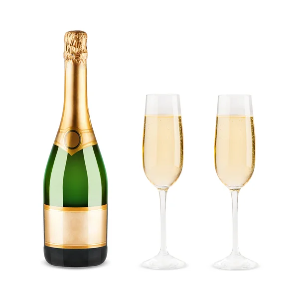 Flasche Champagner — Stockfoto