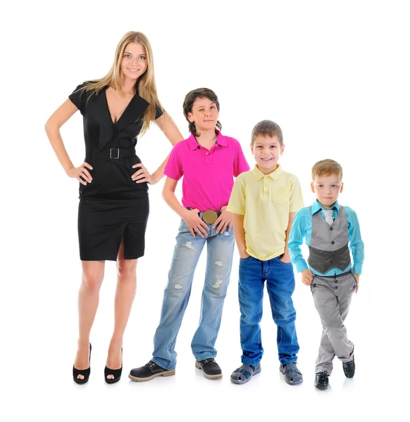 Happy smiling family — Stock Photo, Image