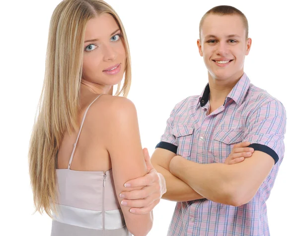 Young man and woman — Stock Photo, Image