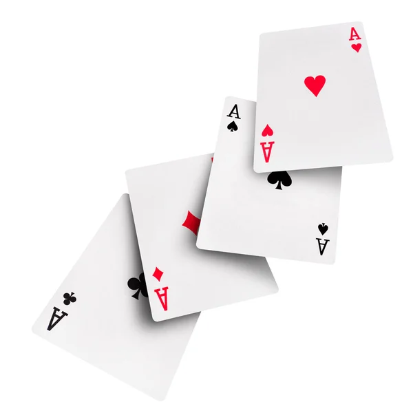 Speelkaarten poker casino Stockfoto
