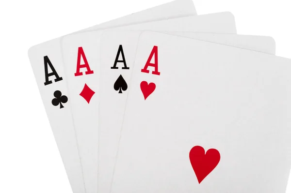 Καζίνο πόκερ παίζουν χαρτιά — Φωτογραφία Αρχείου