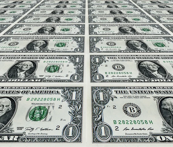 Dollars pile as background — Stock Photo, Image