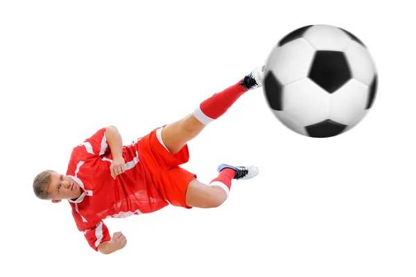 Giocatore di calcio Foto Stock