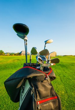 Golf Kulübü. golf kulüpleri ile çanta