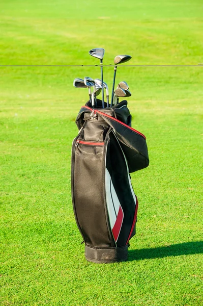 高尔夫俱乐部。袋与高尔夫俱乐部 — 图库照片