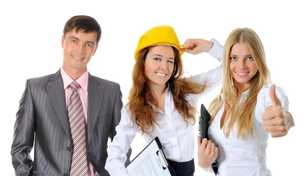 Feliz equipo de negocios sonriente — Foto de Stock