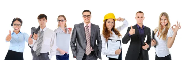 Happy smiling business team — Stock Photo, Image