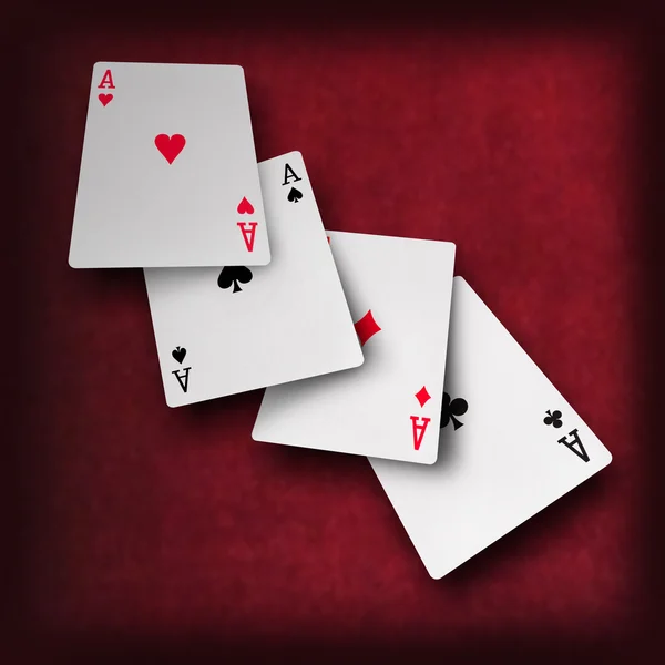 Καζίνο πόκερ παίζουν χαρτιά — Φωτογραφία Αρχείου
