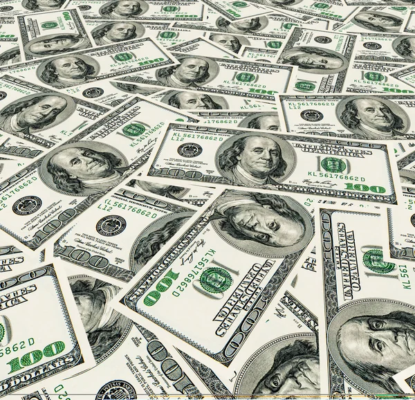 Dollars pile as background — Stock Photo, Image