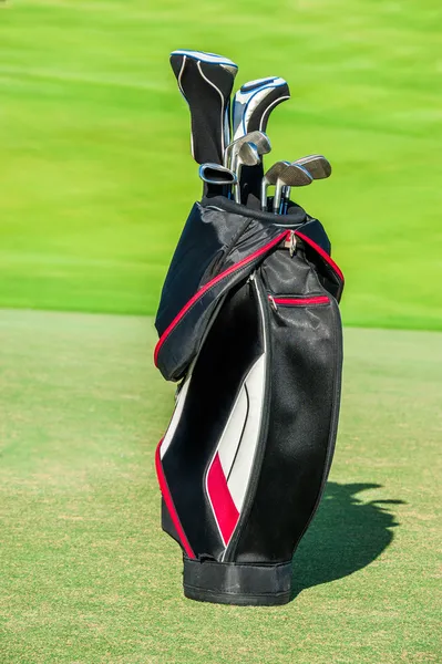 Golf club. väska med golfklubbor — Stockfoto