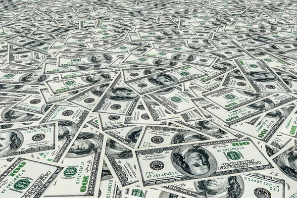Dollars pile as background — Stock Photo, Image