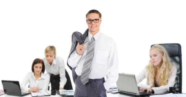 Happy smiling business team — Stock Photo, Image