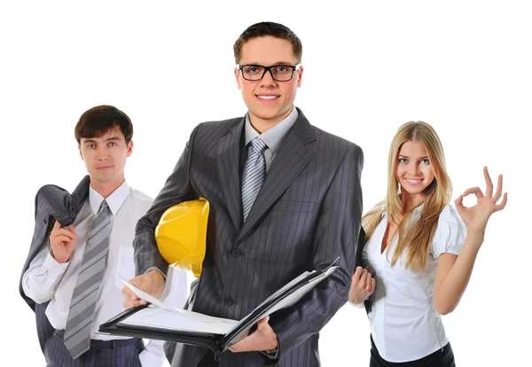 Happy smiling business team — Stock Photo, Image