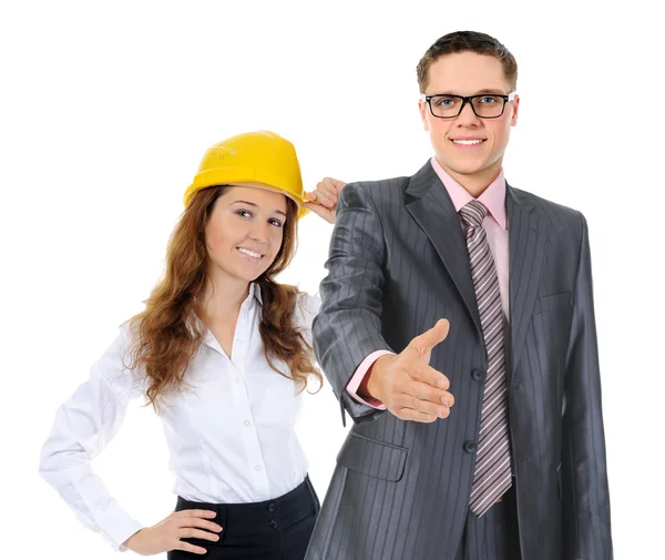 Feliz equipo de negocios sonriente — Foto de Stock