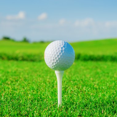 Golf Kulübü. yeşil alan ve top çimen