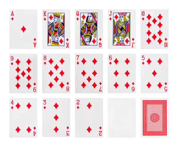 Игральные карты в покер казино — стоковое фото