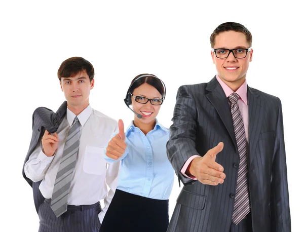 Happy smiling business team — Stock Photo, Image