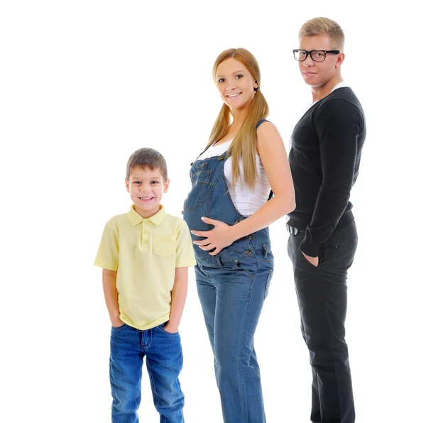 Portrait of a happy smiling family — Stock Photo, Image