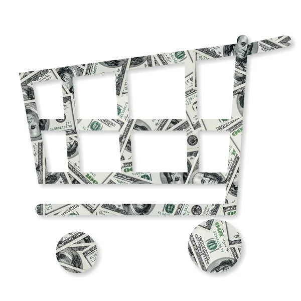 Dollars pile as background — Stock Photo, Image