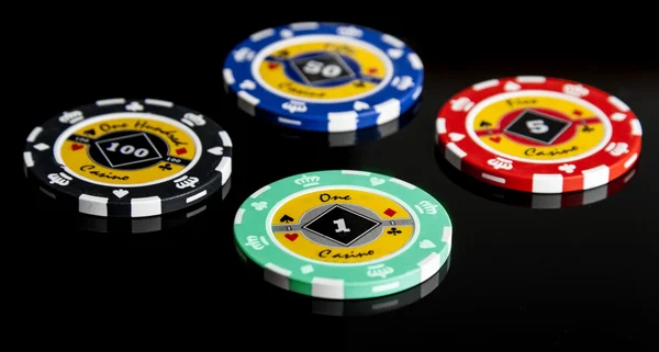 Poker fişleri — Stok fotoğraf