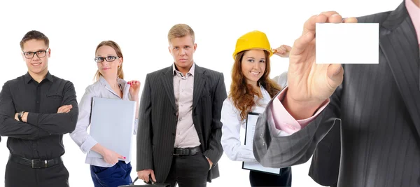 Happy smiling business team — Stock Photo, Image