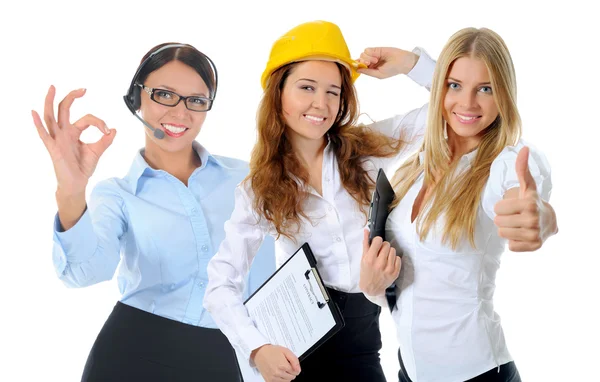 Happy smiling business team — Stock Photo, Image