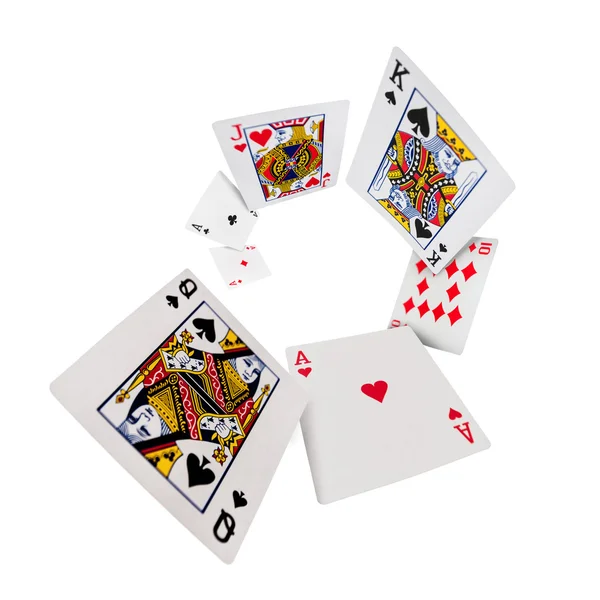 Jugar cartas casino de póquer — Foto de Stock