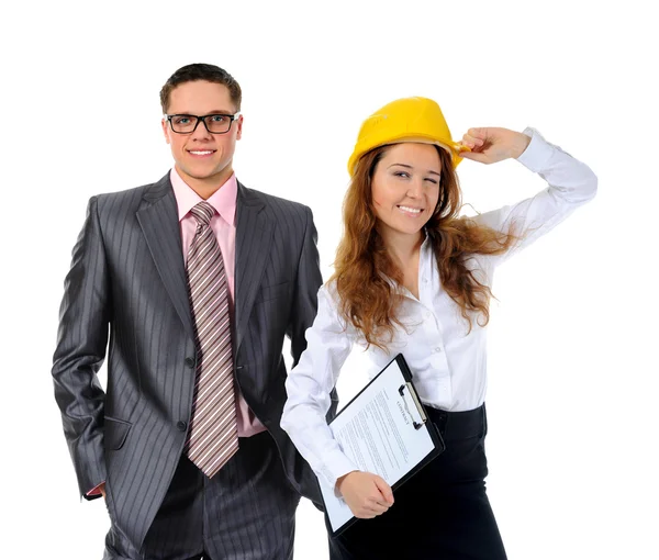 Happy smiling business team — Stock Photo, Image